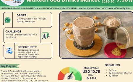Malted Food Drinks Market Size & Forecast 2025–2030: Trends and Growth Insights