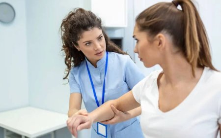 Doctor at Home for Stress-Related Symptoms and Checks