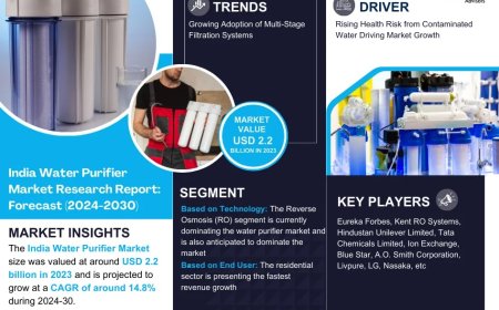 India Water Purifier Market Size & Forecast 2024–2030: Trends and Growth Insights