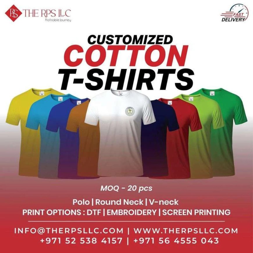 Custom T-shirt Printing in Dubai, Abu Dhabi, Sharjah, and the UAE with THE RPS LLC